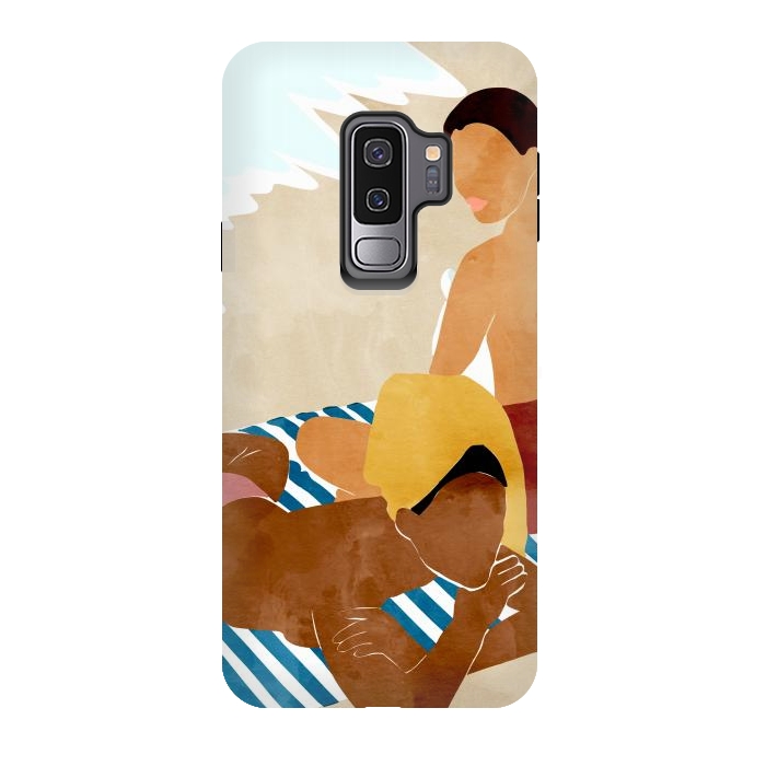 Galaxy S9 plus StrongFit Beach Besties by Uma Prabhakar Gokhale