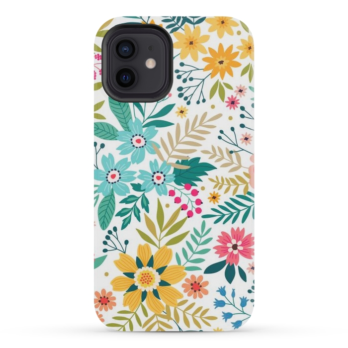 iPhone 12 mini StrongFit Bloomy Garden by ArtsCase