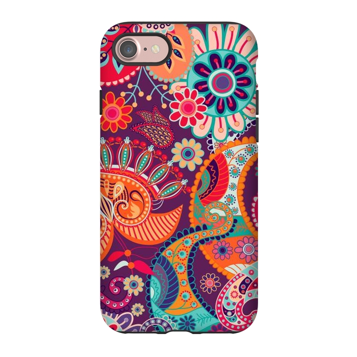 iPhone 7 StrongFit Figure in bright flowers by ArtsCase