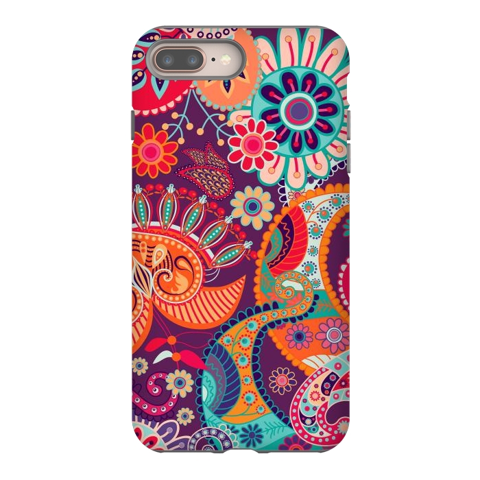 iPhone 7 plus StrongFit Figure in bright flowers by ArtsCase
