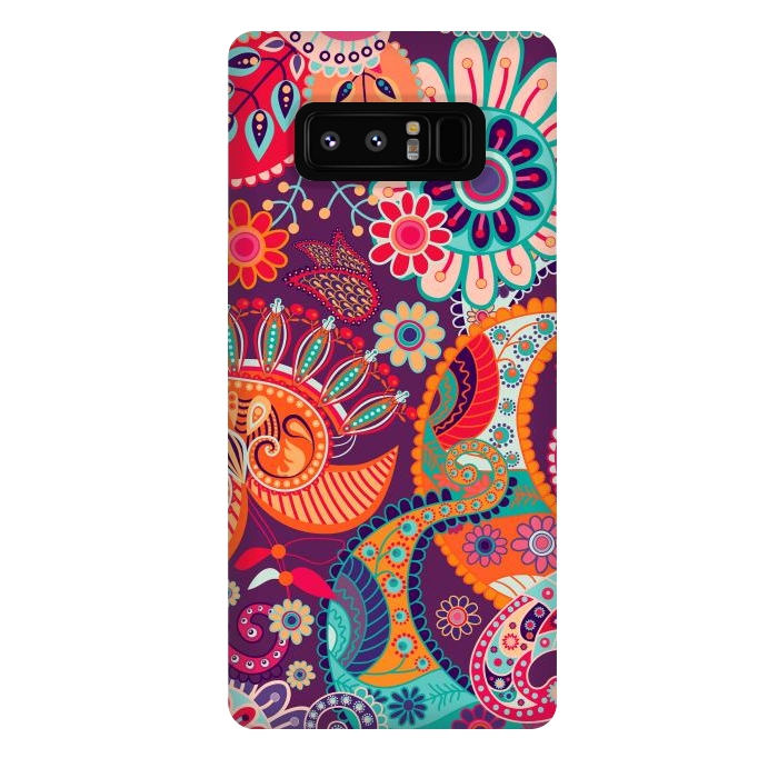 Galaxy Note 8 StrongFit Figure in bright flowers by ArtsCase