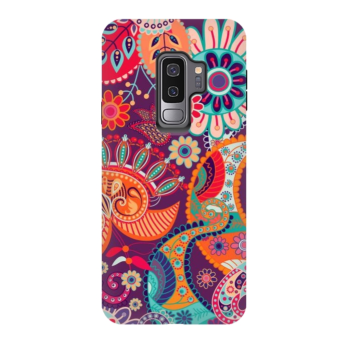 Galaxy S9 plus StrongFit Figure in bright flowers by ArtsCase
