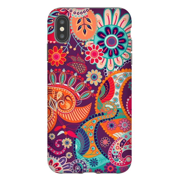 iPhone Xs Max StrongFit Figure in bright flowers by ArtsCase