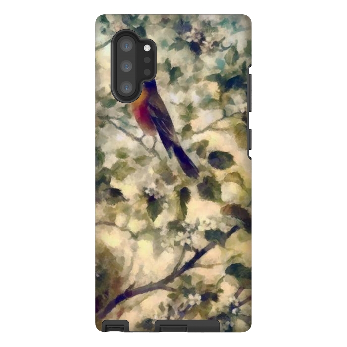 Galaxy Note 10 plus StrongFit Watercolored Nature by Texnotropio