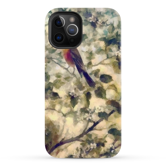 iPhone 12 Pro Max StrongFit Watercolored Nature by Texnotropio