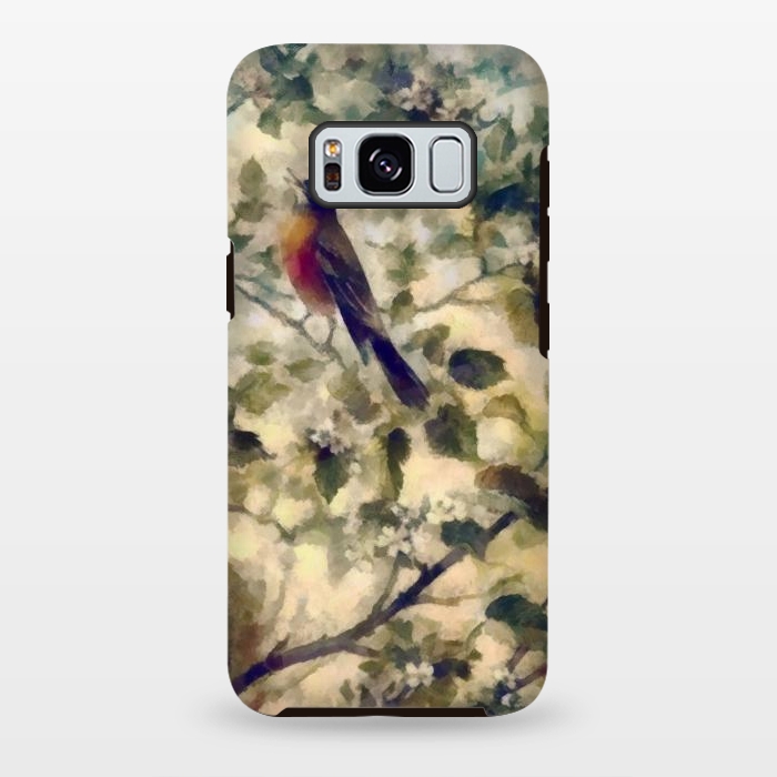 Galaxy S8 plus StrongFit Watercolored Nature by Texnotropio