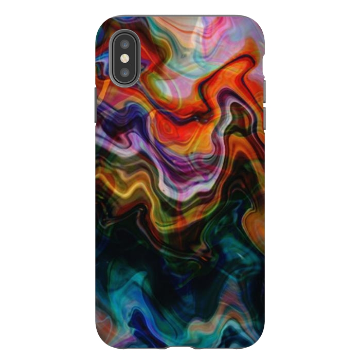 iPhone Xs Max StrongFit Digitalart Abstract Marbling G596 by Medusa GraphicArt