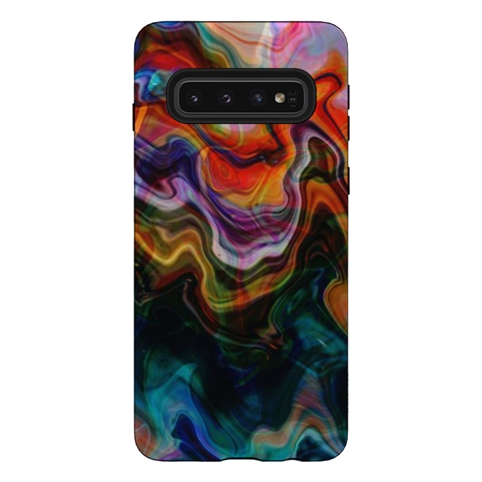 Galaxy S10 StrongFit Digitalart Abstract Marbling G596 by Medusa GraphicArt