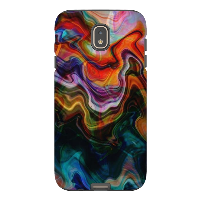 Galaxy J7 StrongFit Digitalart Abstract Marbling G596 by Medusa GraphicArt