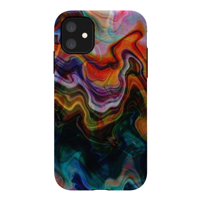 iPhone 11 StrongFit Digitalart Abstract Marbling G596 by Medusa GraphicArt