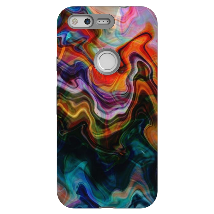 Pixel StrongFit Digitalart Abstract Marbling G596 by Medusa GraphicArt