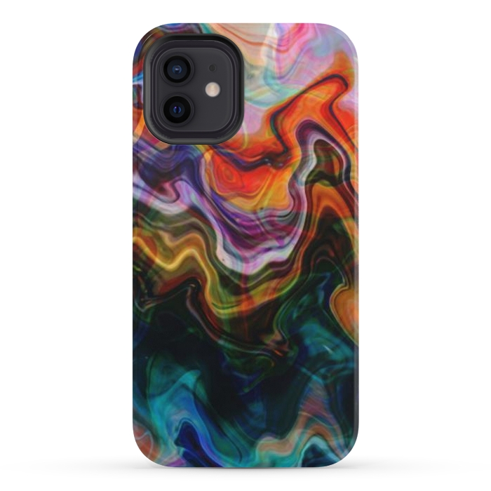 iPhone 12 StrongFit Digitalart Abstract Marbling G596 by Medusa GraphicArt