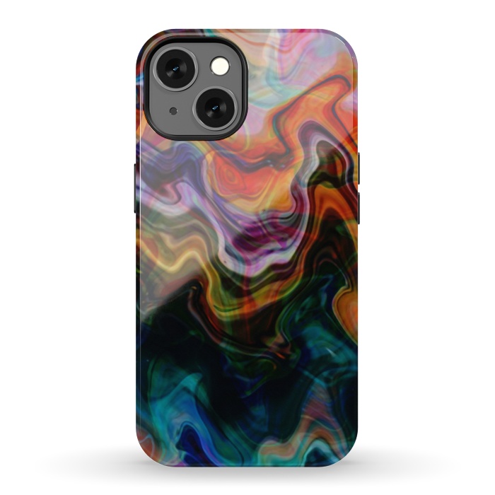 iPhone 13 StrongFit Digitalart Abstract Marbling G596 by Medusa GraphicArt