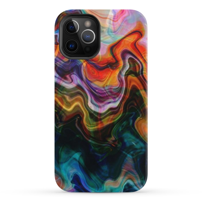 iPhone 12 Pro Max StrongFit Digitalart Abstract Marbling G596 by Medusa GraphicArt