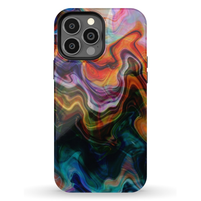 iPhone 13 Pro Max StrongFit Digitalart Abstract Marbling G596 by Medusa GraphicArt