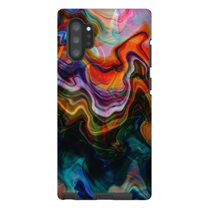 Galaxy Note 10 plus StrongFit Digitalart Abstract Marbling G596 by Medusa GraphicArt