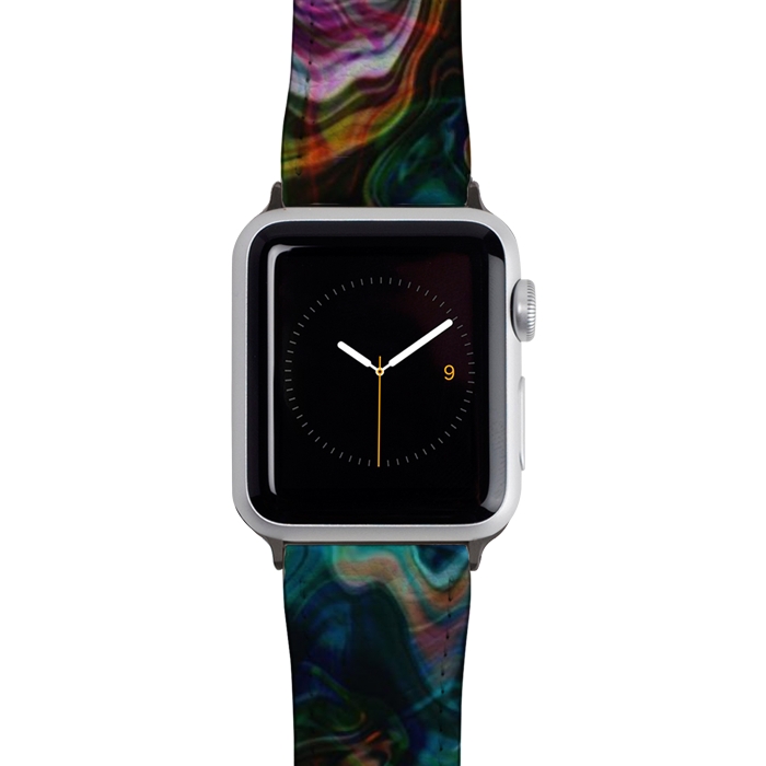 Watch 42mm / 44mm Strap PU leather Digitalart Abstract Marbling G596 by Medusa GraphicArt