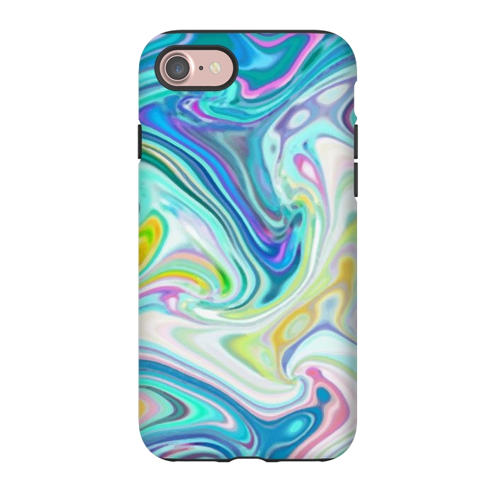 iPhone 7 StrongFit Digitalart Abstract Marbling G597 by Medusa GraphicArt