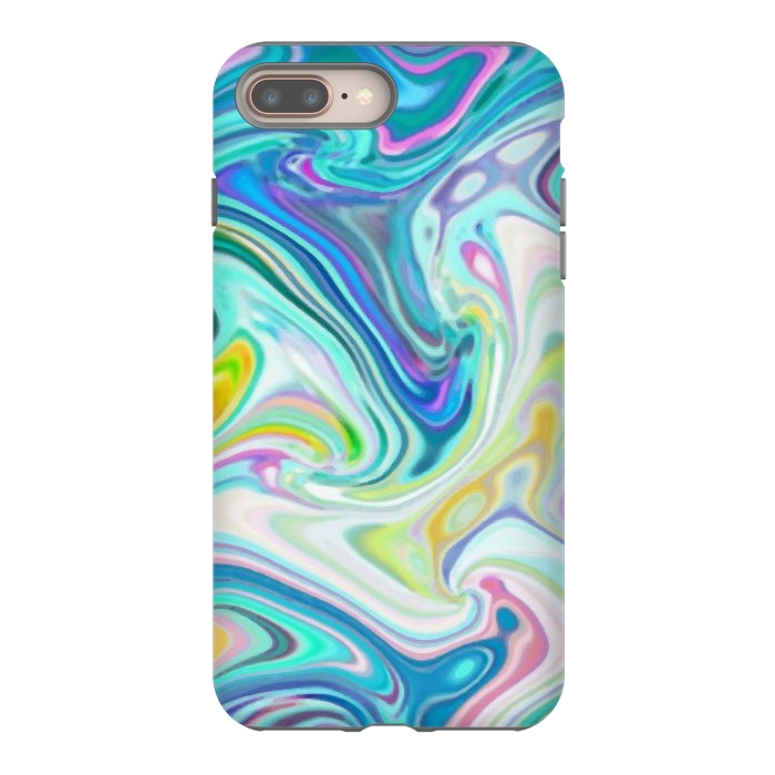 iPhone 7 plus StrongFit Digitalart Abstract Marbling G597 by Medusa GraphicArt