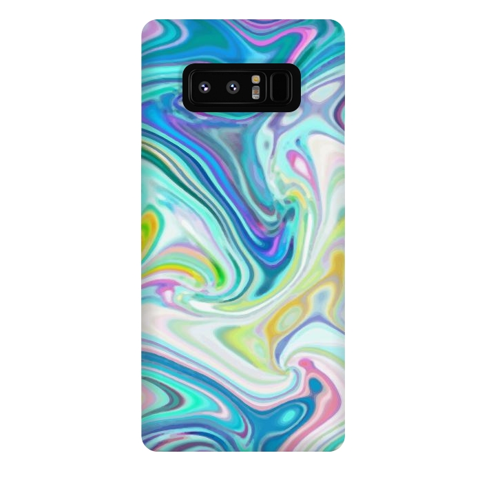 Galaxy Note 8 StrongFit Digitalart Abstract Marbling G597 by Medusa GraphicArt