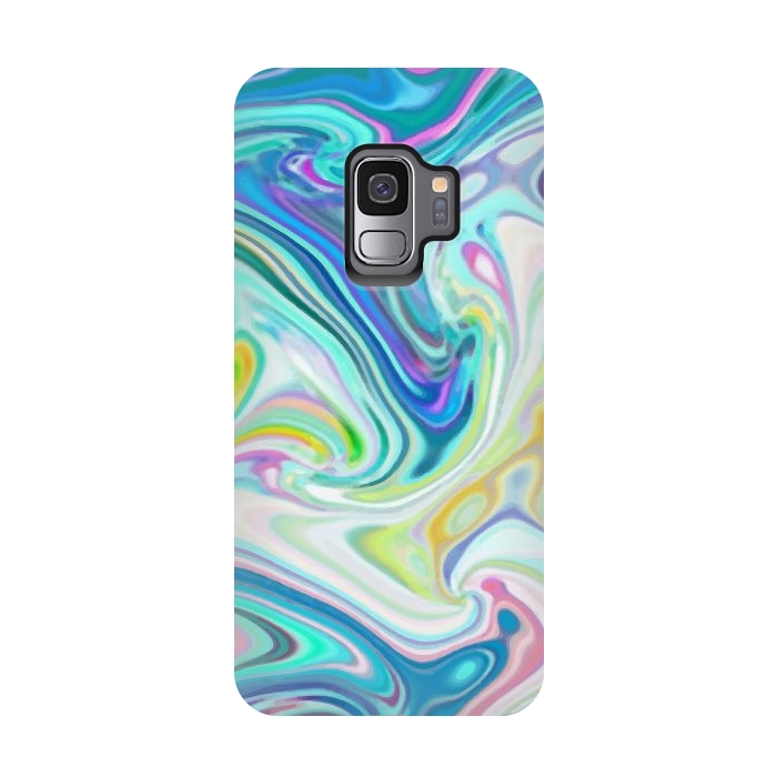 Galaxy S9 StrongFit Digitalart Abstract Marbling G597 by Medusa GraphicArt