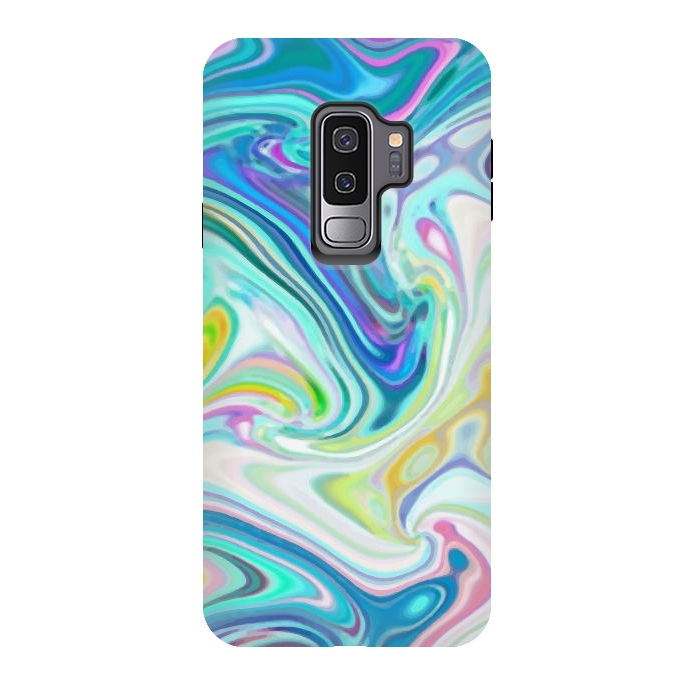 Galaxy S9 plus StrongFit Digitalart Abstract Marbling G597 by Medusa GraphicArt