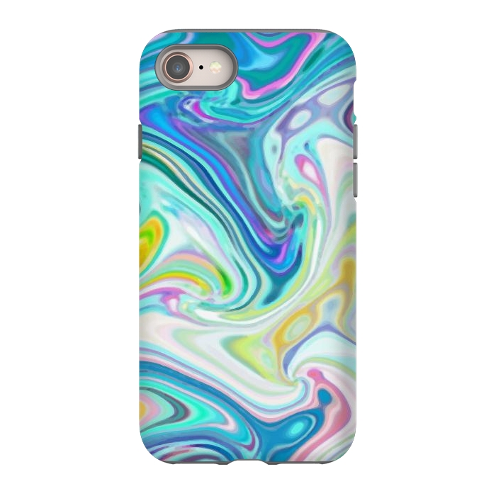 iPhone 8 StrongFit Digitalart Abstract Marbling G597 by Medusa GraphicArt