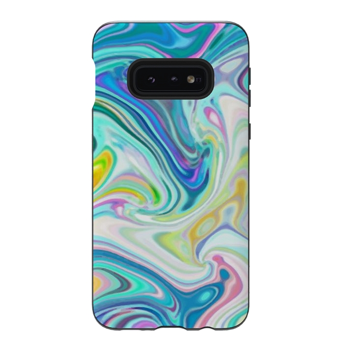 Galaxy S10e StrongFit Digitalart Abstract Marbling G597 by Medusa GraphicArt