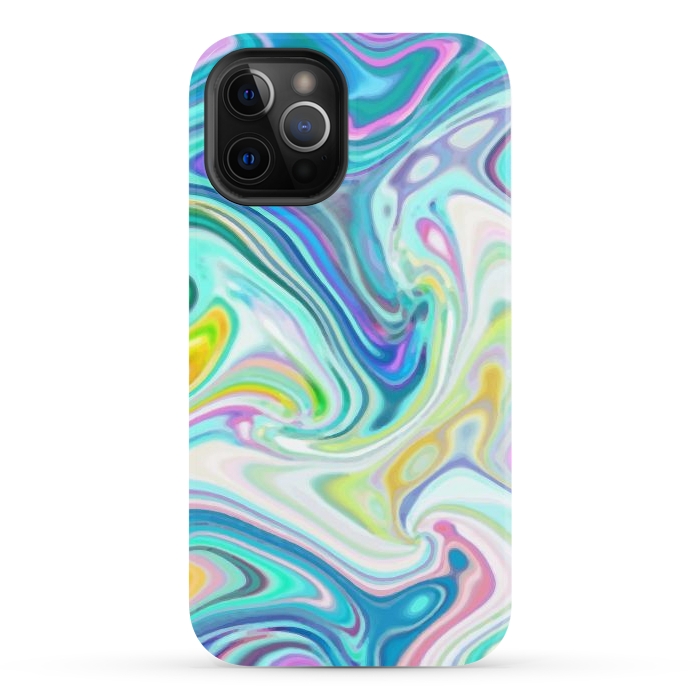 iPhone 12 Pro StrongFit Digitalart Abstract Marbling G597 by Medusa GraphicArt