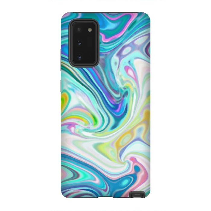 Galaxy Note 20 StrongFit Digitalart Abstract Marbling G597 by Medusa GraphicArt