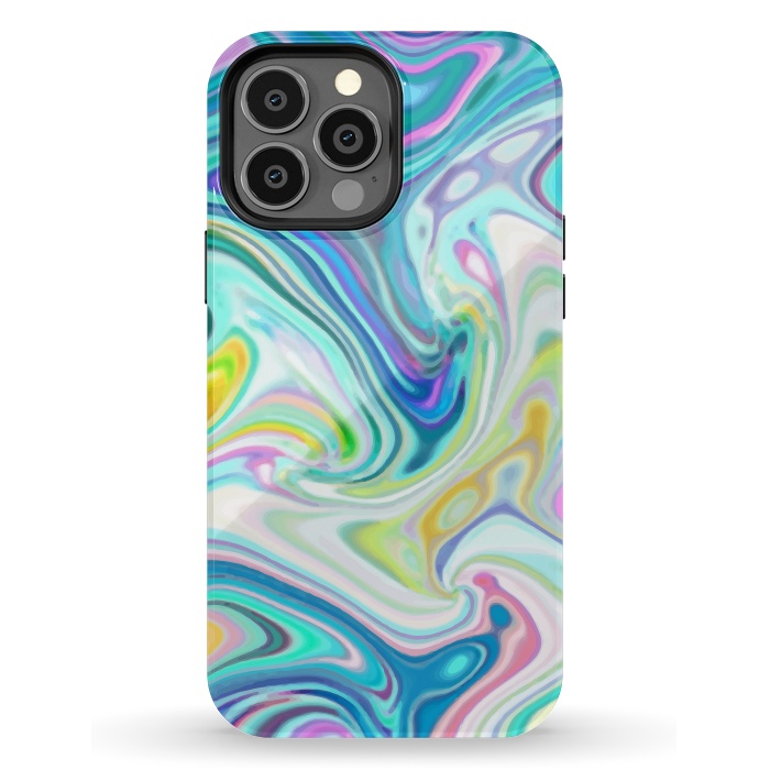 iPhone 13 Pro Max StrongFit Digitalart Abstract Marbling G597 by Medusa GraphicArt
