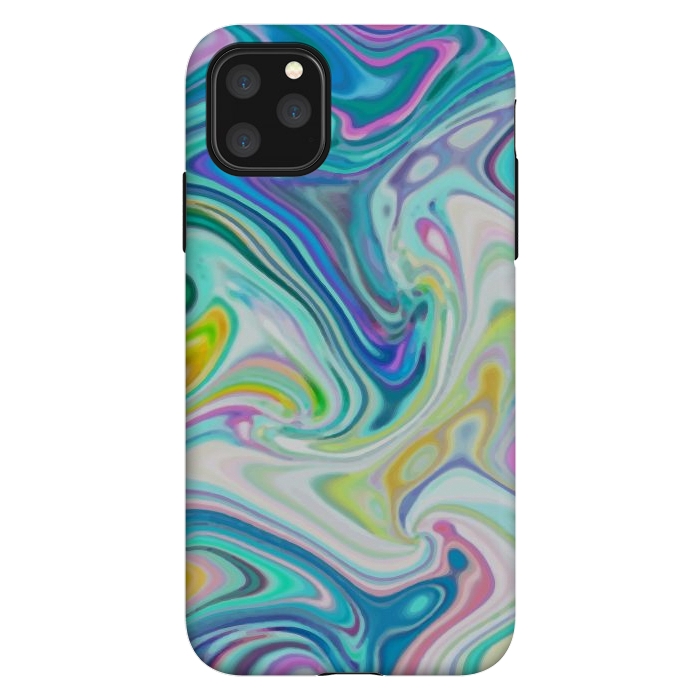 iPhone 11 Pro Max StrongFit Digitalart Abstract Marbling G597 by Medusa GraphicArt