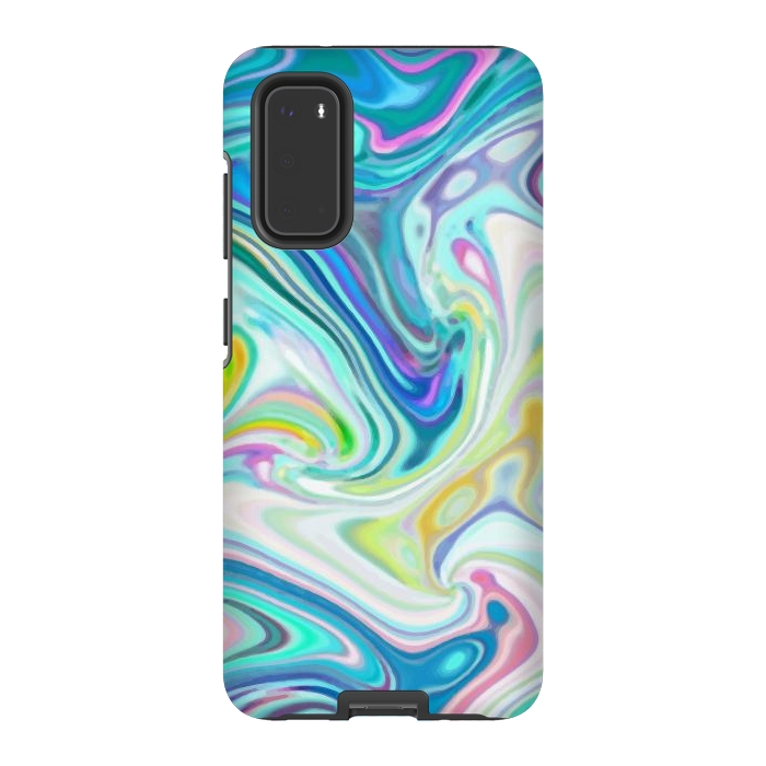 Galaxy S20 StrongFit Digitalart Abstract Marbling G597 by Medusa GraphicArt