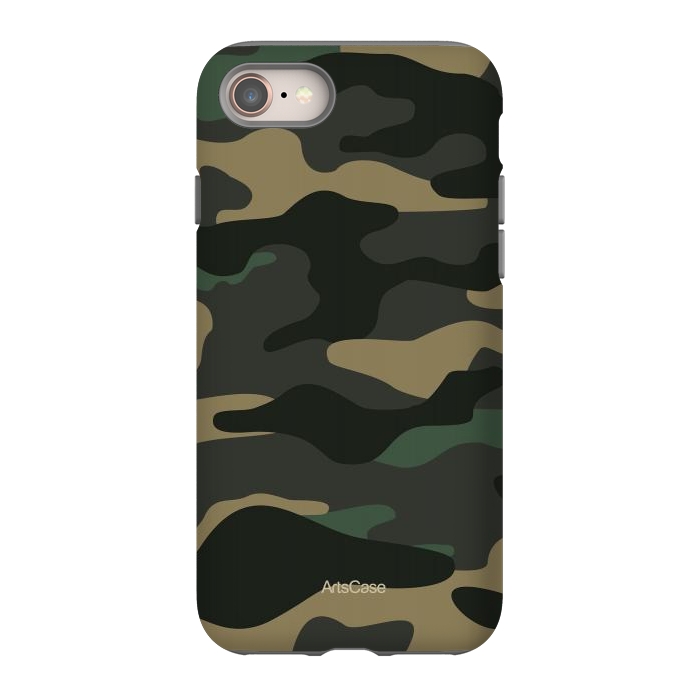iPhone SE StrongFit Green Camo by ArtsCase