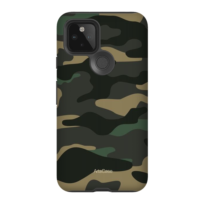 Pixel 5 StrongFit Green Camo by ArtsCase
