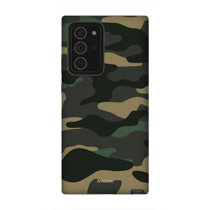 Galaxy Note 20 Ultra StrongFit Green Camo by ArtsCase