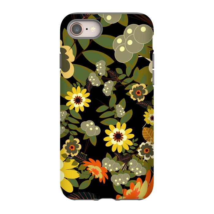 iPhone 8 StrongFit Green Flowers by ArtsCase