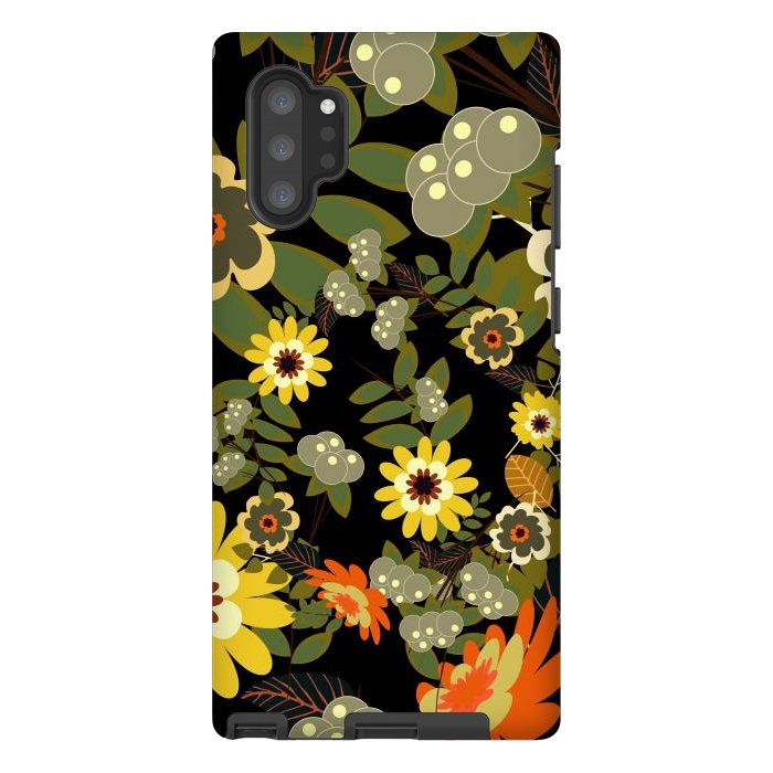 Galaxy Note 10 plus StrongFit Green Flowers by ArtsCase