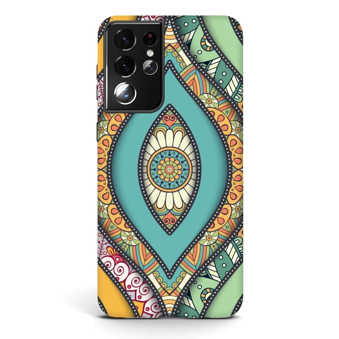 Galaxy S21 ultra StrongFit Mandalas in original figure by ArtsCase