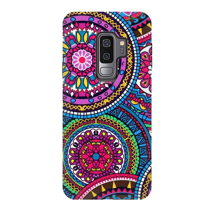 Galaxy S9 plus StrongFit Multicolor Ornament Mandala by ArtsCase