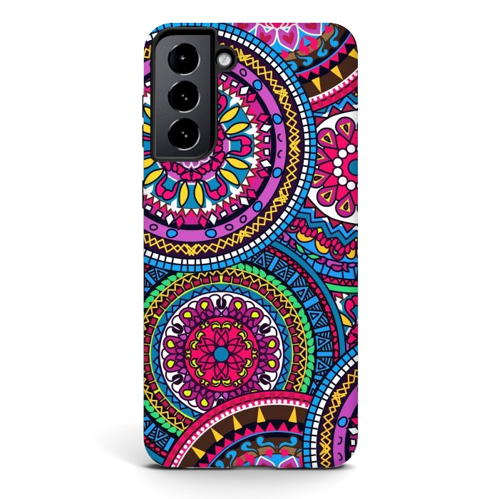 Galaxy S21 StrongFit Multicolor Ornament Mandala by ArtsCase