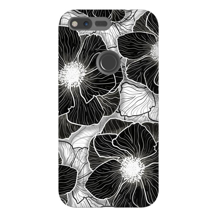 Pixel XL StrongFit Anemones Wildflower Illustration G599 by Medusa GraphicArt