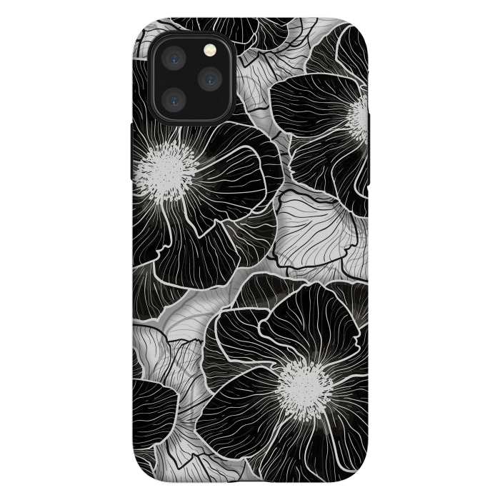 iPhone 11 Pro Max StrongFit Anemones Wildflower Illustration G599 by Medusa GraphicArt