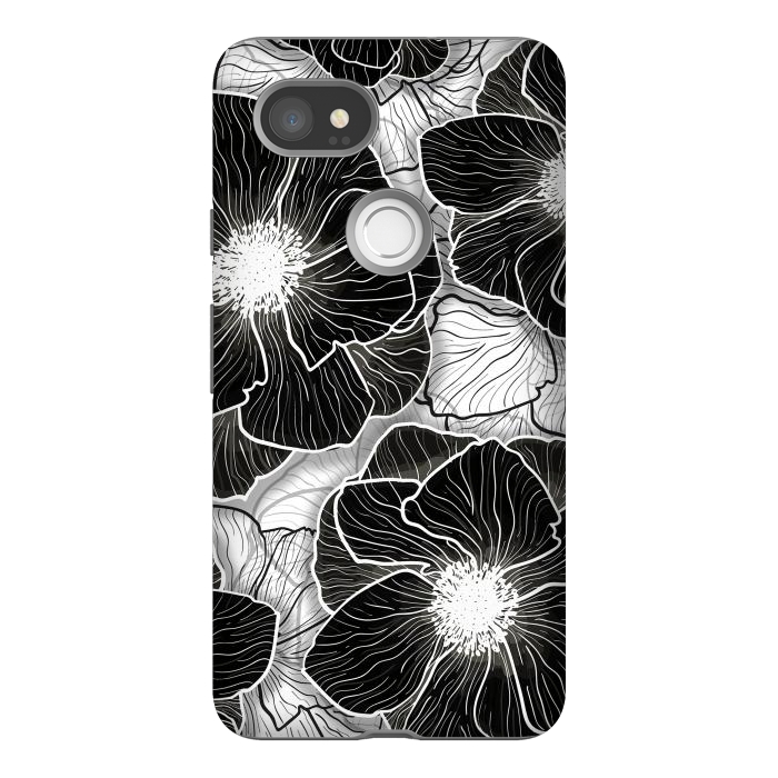 Pixel 2XL StrongFit Anemones Wildflower Illustration G599 by Medusa GraphicArt