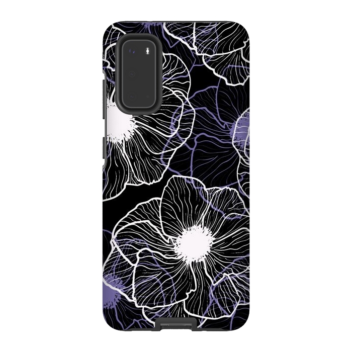 Galaxy S20 StrongFit Anemones Wildflower Illustration G601 by Medusa GraphicArt