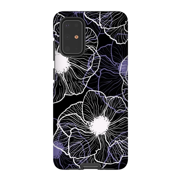 Galaxy S20 Plus StrongFit Anemones Wildflower Illustration G601 by Medusa GraphicArt