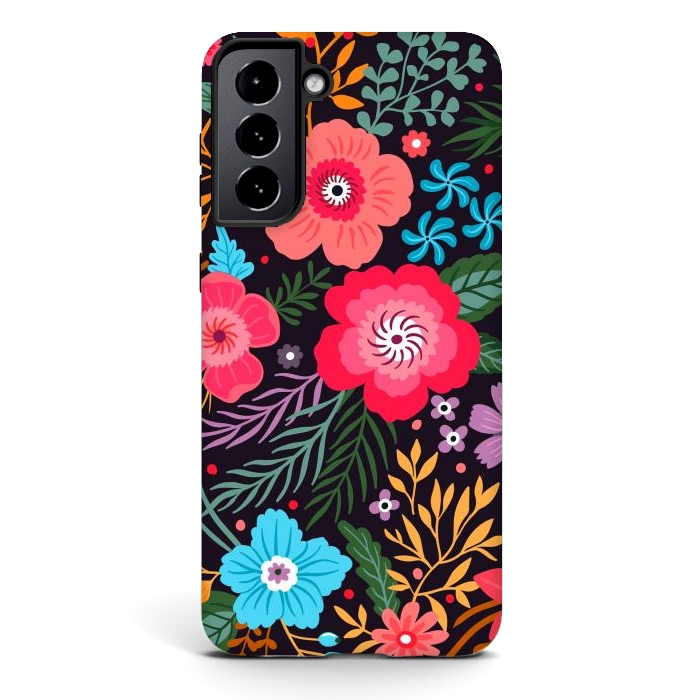 Galaxy S21 StrongFit In love with the flowers by ArtsCase
