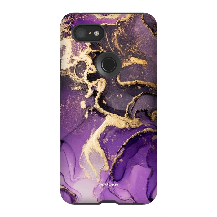 Pixel 3XL StrongFit Purple Skies by ArtsCase