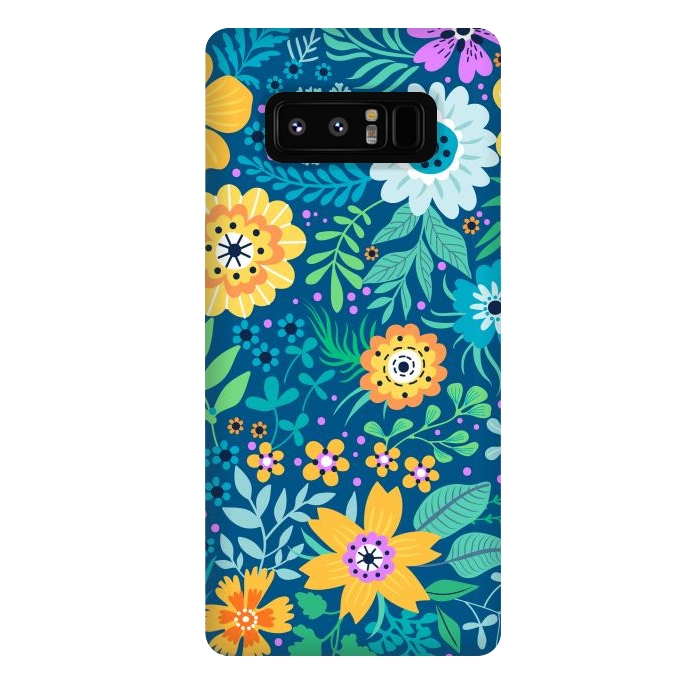 Galaxy Note 8 StrongFit Yellow Flowers by ArtsCase