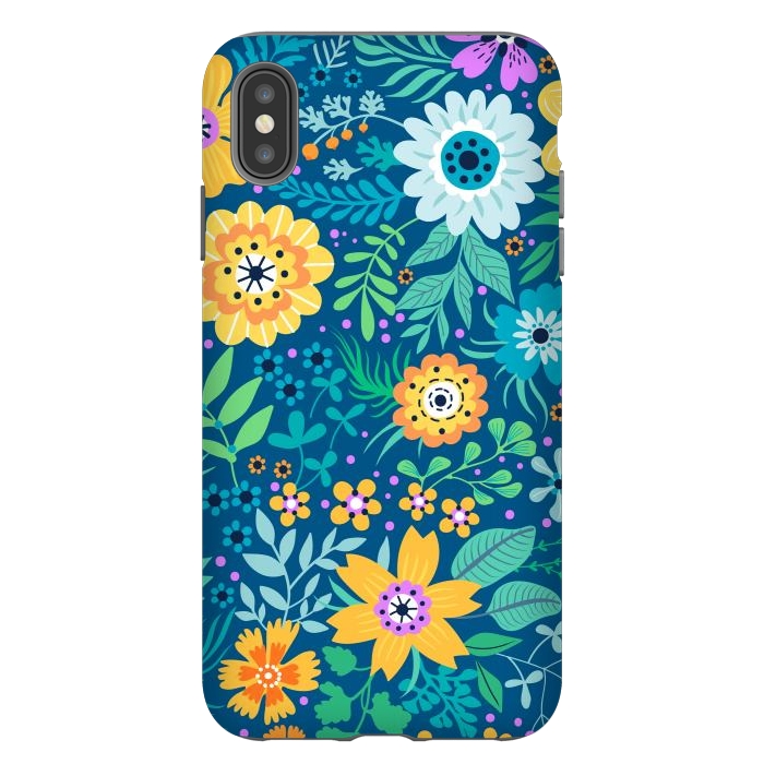 iPhone Xs Max StrongFit Yellow Flowers by ArtsCase